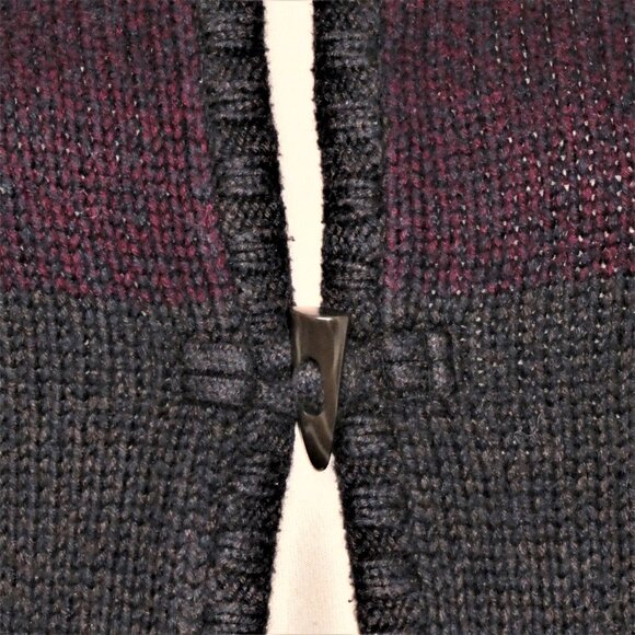 Juliane Multi Color Rugby Stripe Cotton Blend Cardigan S… - Picture 6 of 10